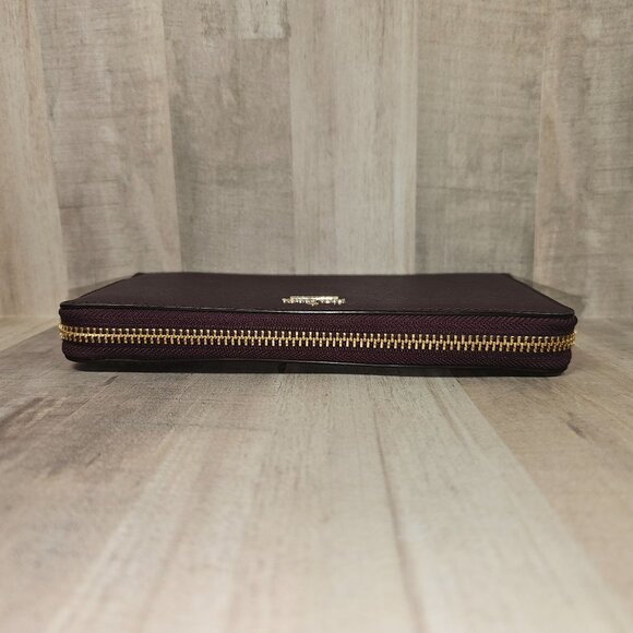 Kate Spade Purple Wallet Missing Outer Zipper Pull - Picture 3 of 8